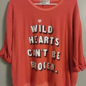 Wildfox 3/4 Sleeve Top